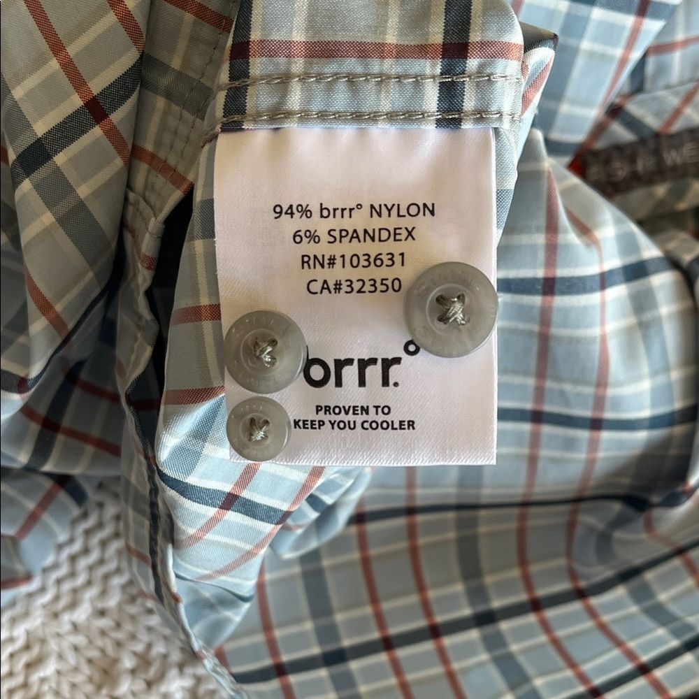 Simms Mens' Stone Cold LS Shirt in Sterling Plaid Sz XXL - Picture 6 of 10